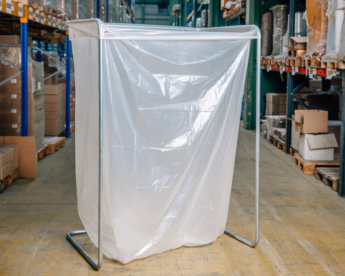 Sackständer mit 2 Rädern für 2500 Liter Wertstoffsack