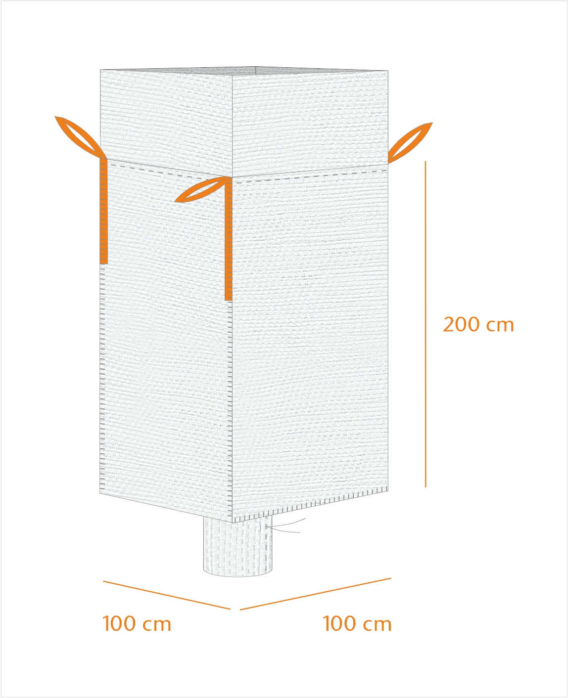 BigBag Auslauf 100x100x200cm