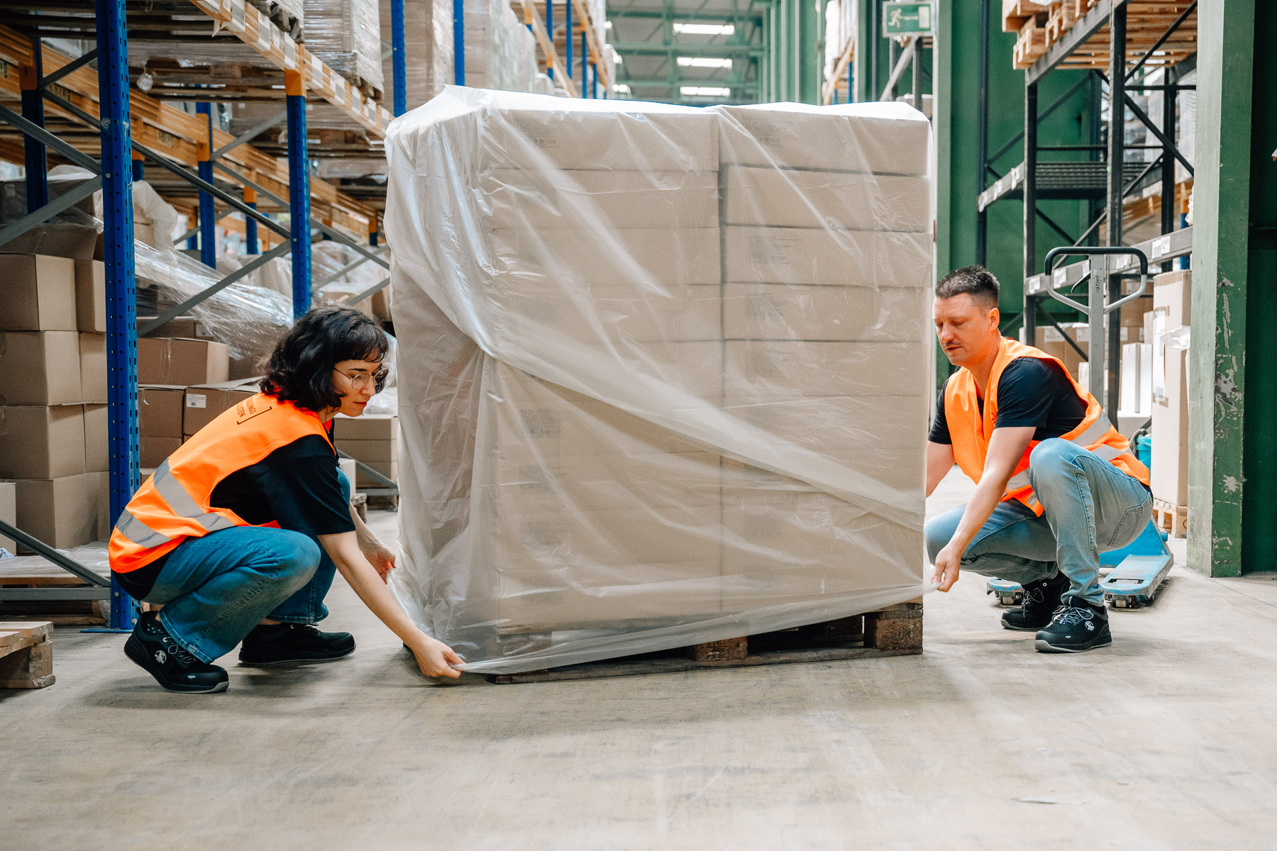 ASP-800 Inliner | Gitterboxeninliner | Palettenabdeckhaube - transparent-trüb stark